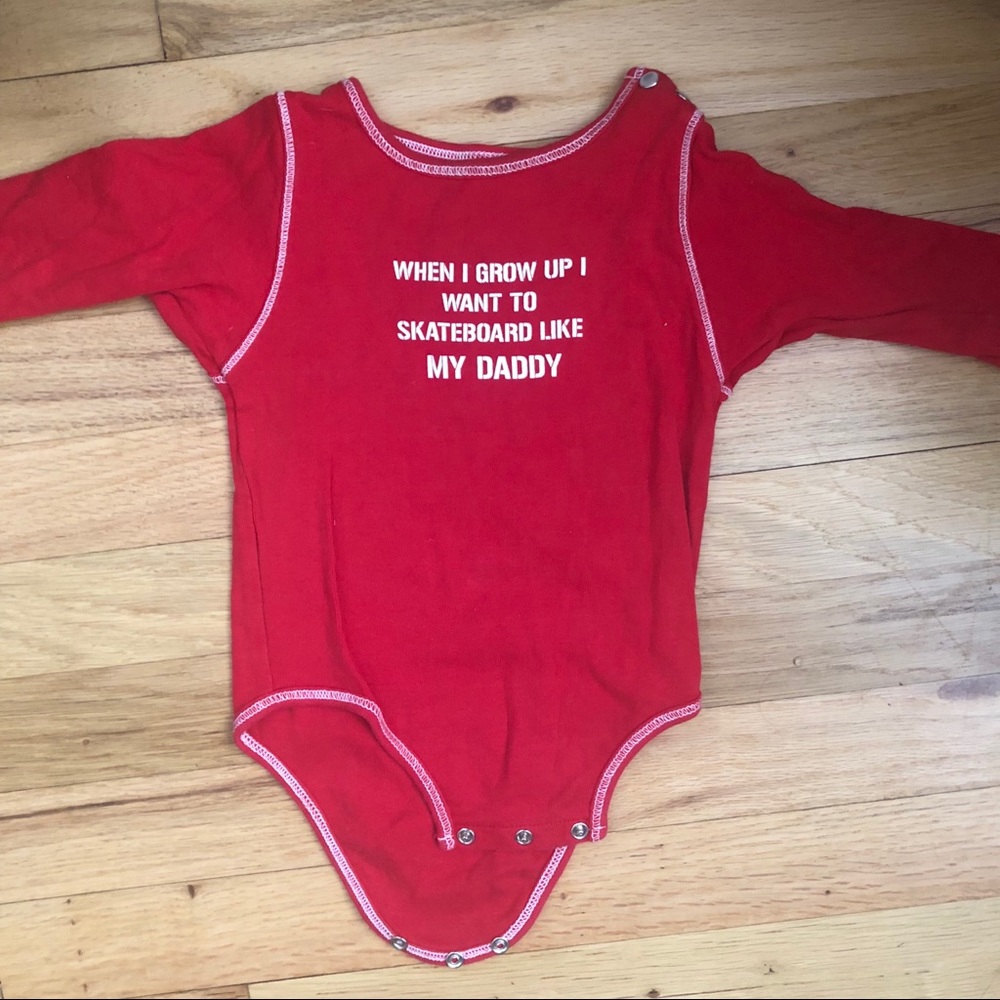 Infant skateboard onesie